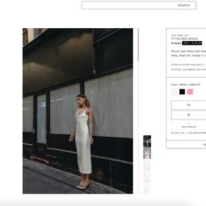 ZARA FITTED MIDI DRESS